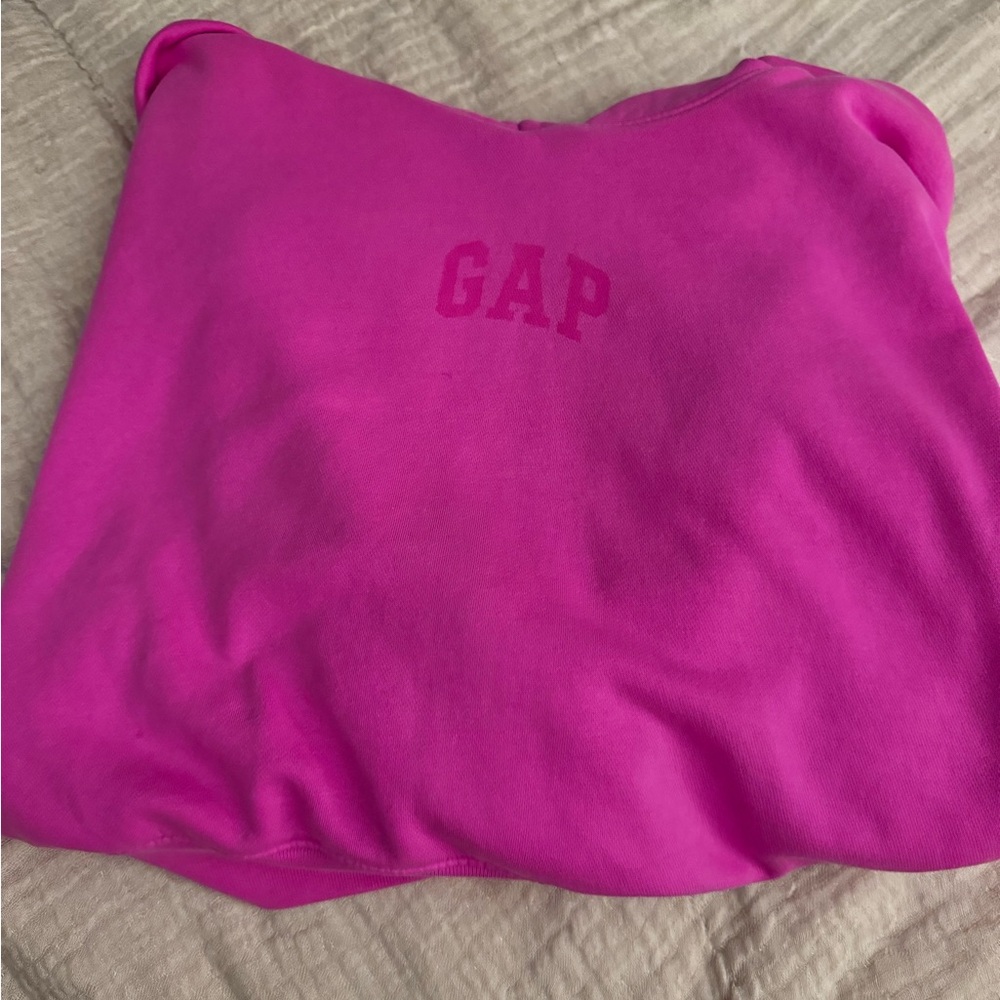 GAP Pink Cropped Hoodie - Picture 2 of 4